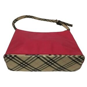 Burberry Blue Label handbag Nova Check shocking pink